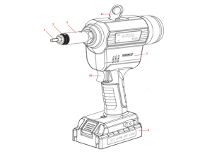 Accu 20V./2,0Ah. voor Q-tool N12XL en R64XL